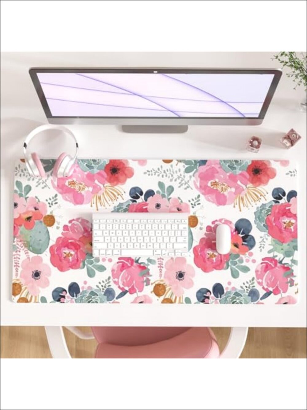 Large PU Leather Desk Mat Waterproof Extended Mouse Pad for Office Gaming